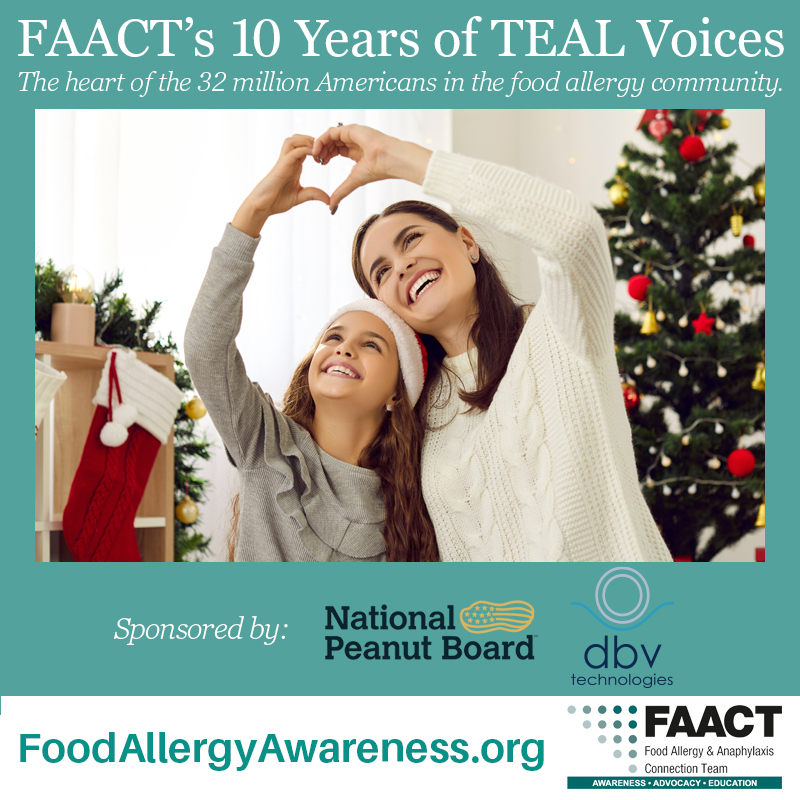 FAACT's 10 Year of TEAL Voices: Holiday Education Graphic